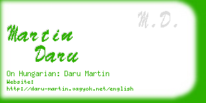 martin daru business card